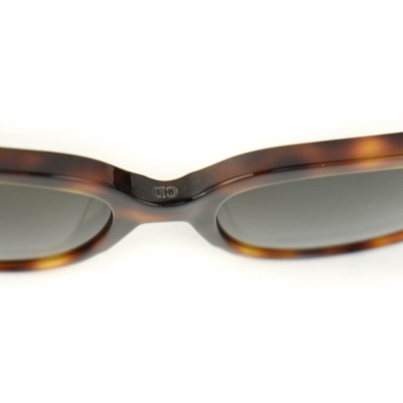 DIOR "Night 1": Tortoise Brown Logo Sunglasses mw - Picture 5 of 12
